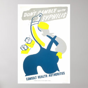 Gamble Syphilis 1940 WPA Poster