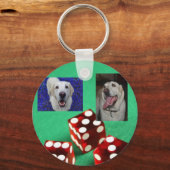 gambler gele labsleutelketen sleutelhanger (Voorkant)