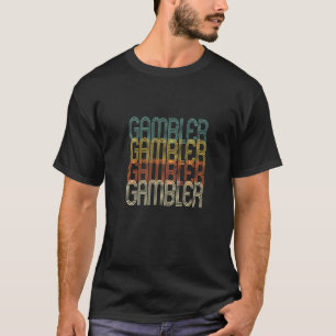 Gambler Retro  casino-sleuven Poker Blackjack T-shirt