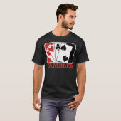 Gambler - Rood T-shirt (Voorkant volledig)