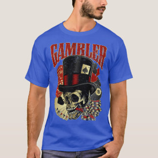 Gambler skull t-shirt