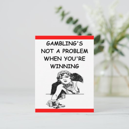 GAMBLEREN BRIEFKAART (Staand voorkant)