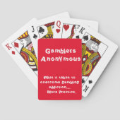 Gamblers Anonymous Pokerkaarten (Achterkant)