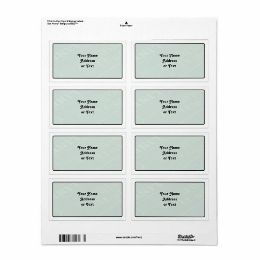 Gamblers Craps Table Afbeelding Etiket (Full Sheet)