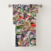 Gamblers Delight - Las Vegas Icons Collage Bad Handdoek (Insitu)