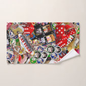 Gamblers Delight - Las Vegas Icons Collage Bad Handdoek (Handdoek)