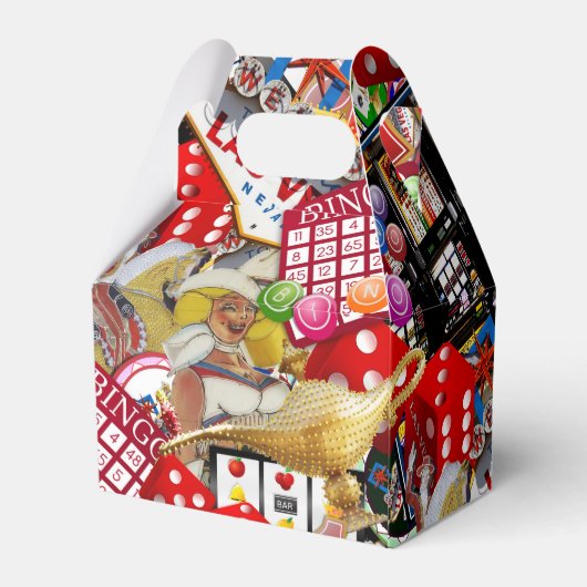 Gamblers Delight - Las Vegas Pictogrammen Achtergr Bedankdoosjes (Achterkant)