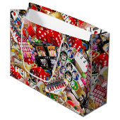 Gamblers Delight - Las Vegas Pictogrammen Achtergr Groot Cadeauzakje (Voorkant Gekanteld)
