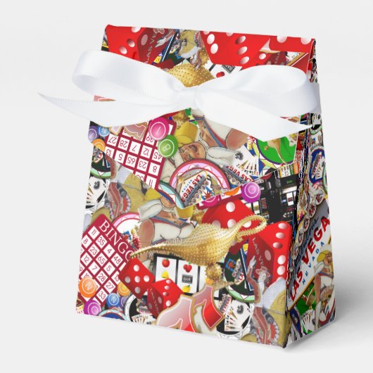 Gamblers Delight - Las Vegas pictogrammen Bedankdoosjes (Voorkant Zijde)