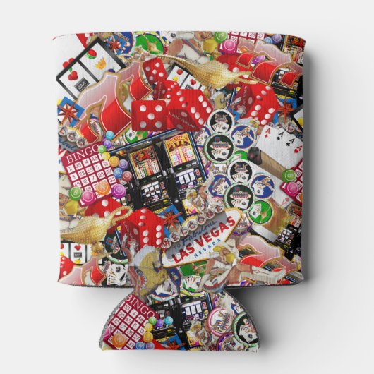 Gamblers Delight - Las Vegas pictogrammen Blikjeskoeler (Achterkant)