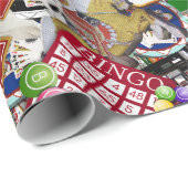 Gamblers Delight - Las Vegas pictogrammen Cadeaupapier (Rol Hoek)