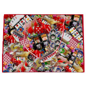 Gamblers Delight - Las Vegas Pictogrammen Large Gi Groot Cadeauzakje (Voorkant)