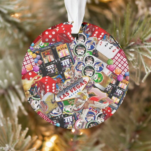 Gamblers Delight - Las Vegas pictogrammen Ornament (Boom)