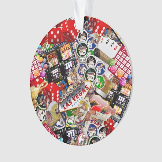 Gamblers Delight - Las Vegas pictogrammen Ornament (voorkant)