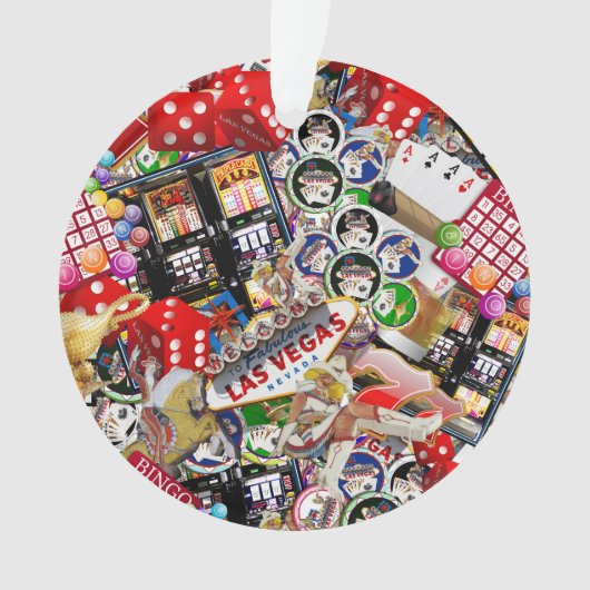 Gamblers Delight - Las Vegas pictogrammen Ornament (voorkant)