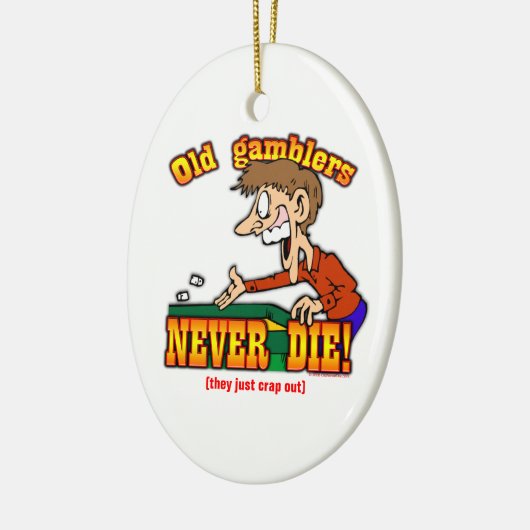 Gamblers Keramisch Ornament (Links)