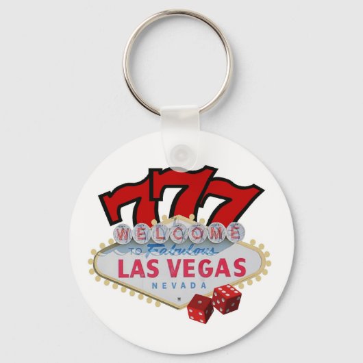Gambler's Las Vegas Lucky Sleutelhanger. Sleutelhanger (Voorkant)