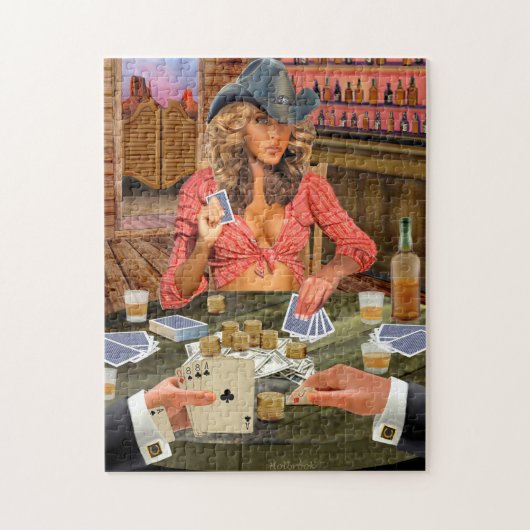 Gamblin' Cowgirl Legpuzzel (Verticaal)