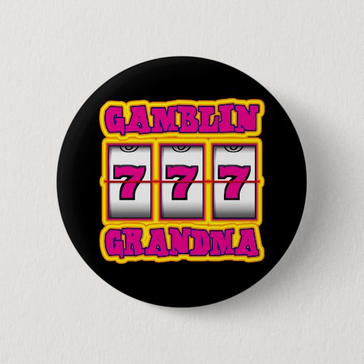 GAMBLIN GRANDMA RONDE BUTTON 5,7 CM (Voorkant)