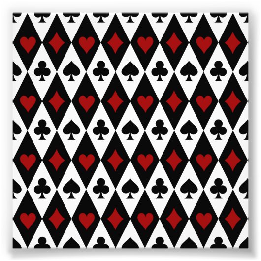 Gambling Blackjack Card Player Casino Las Vegas Foto Afdruk (Voorkant)