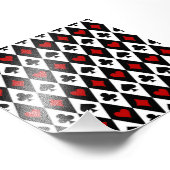 Gambling Blackjack Card Player Casino Las Vegas Foto Afdruk (Hoek)