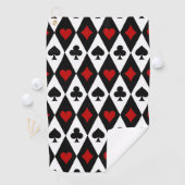 Gambling Blackjack Card Player Casino Las Vegas Golfhanddoek (Insitu)