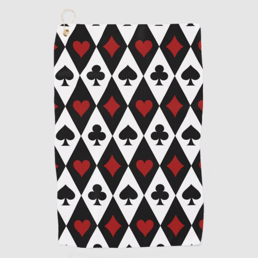 Gambling Blackjack Card Player Casino Las Vegas Golfhanddoek (Voorkant)