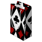 Gambling Blackjack Card Player Casino Las Vegas Klein Cadeauzakje (Voorkant Gekanteld)