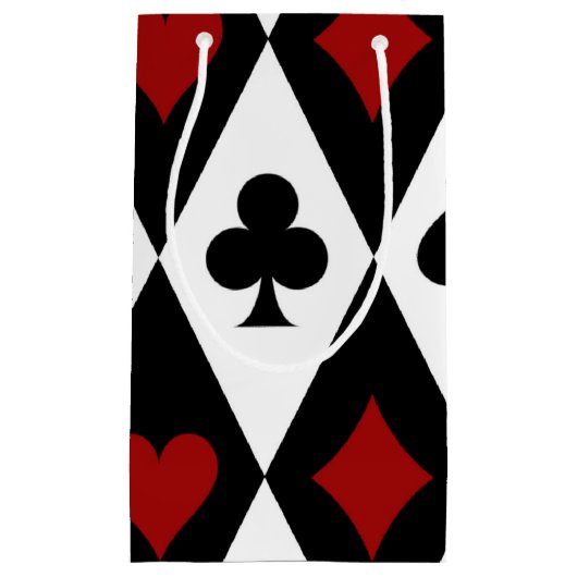 Gambling Blackjack Card Player Casino Las Vegas Klein Cadeauzakje (Voorkant)