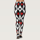 Gambling Blackjack Card Player Casino Las Vegas Leggings (Achterkant)