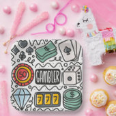 Gambling Casino Poker Papieren Bordje (Feest)