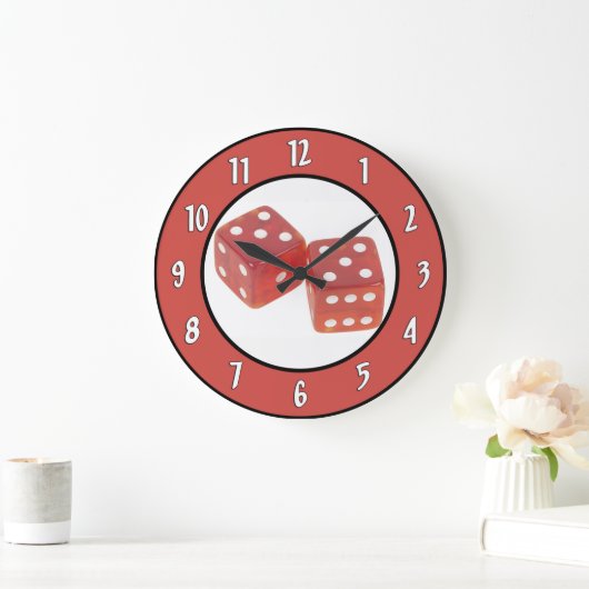 Gambling Dice Wall klok (Huis)