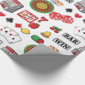 Gambling Elements Casino Games Cadeaupapier (Hoek)