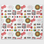 Gambling Elements Casino Games Cadeaupapier (Vlak)