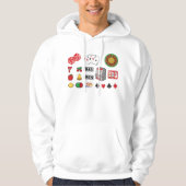 Gambling Elements Casino Games Hoodie (Voorkant)