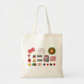 Gambling Elements Casino Games Tote Bag (Voorkant)