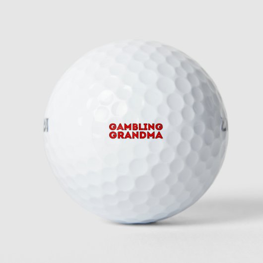 Gambling Grandma Golfballen (Voorkant)