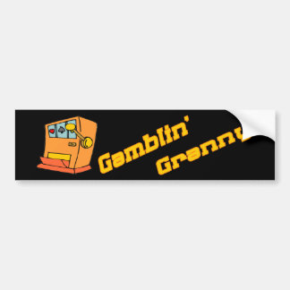 Gambling Granny Bumpersticker