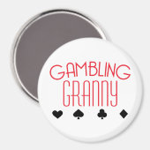 Gambling Granny Magneet (Voorkant / Achterkant)