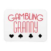 Gambling Granny Magneet (Horizontaal)