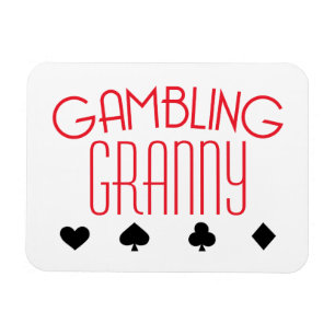 Gambling Granny Magneet