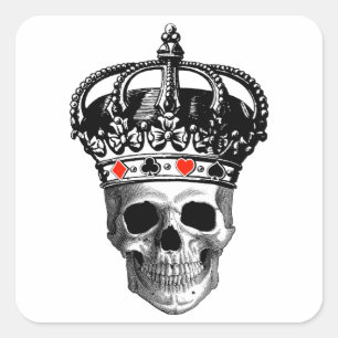 Gambling King Vierkante Sticker