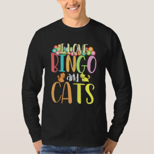 Gambling Lottery Player Cat Animal Bingo T-shirt