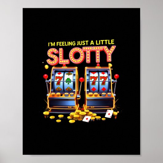 Gambling Lovers Lucky Slot Machine Casino Las Vega Poster (Voorkant)