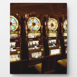 Gambling Machine One Armed Bandit Money Las Vegas Fotoplaat