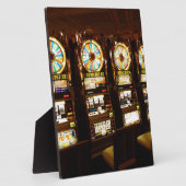 Gambling Machine One Armed Bandit Money Las Vegas Fotoplaat (Zijkant)