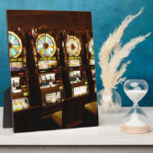 Gambling Machine One Armed Bandit Money Las Vegas Fotoplaat (Zijkant)