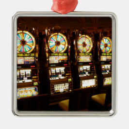 Gambling Machine One Armed Bandit Money Las Vegas Metalen Ornament