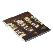 Gambling Machine One Armed Bandit Money Las Vegas Notitieblok (Schuin)