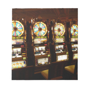Gambling Machine One Armed Bandit Money Las Vegas Notitieblok